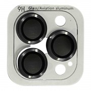 Защитное стекло на камеру для Apple iPhone 12 Pro Max - Metal Classic (в упак.) Темно-Серый / Graphite