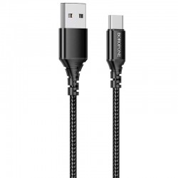 USB зарядний кабель Borofone BX54 Ultra bright USB to Type-C (1m) Чорний