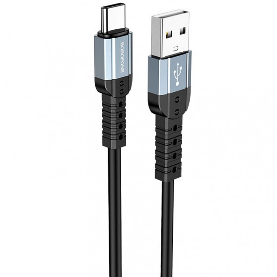 USB кабель для телефону Borofone BX64 Special USB to Type-C (1m) Чорний