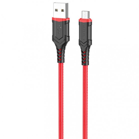 Дата кабель Borofone BX67 USB to MicroUSB (1m) Червоний