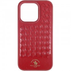 Кожаный чехол для Apple iPhone 14 (6.1"") - Polo Santa Barbara Red