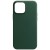 Кожаный чехол для Apple iPhone 14 Pro Max (6.7"") - Leather Case (AA) with MagSafe Military green
