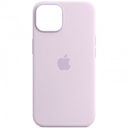 Чохол для Apple iPhone 14 Pro (6.1"") - Silicone case (AAA) full with Magsafe Бузковий / Lilac