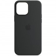 Чохол для iPhone 14 Pro - Silicone case (AAA) full with Magsafe, Чорний / Midnight