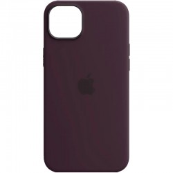 Чехол для Apple iPhone 14 Pro Max (6.7"") - Silicone case (AAA) full with Magsafe Фиолетовый / Elderberry