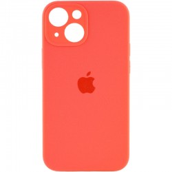 Чехол для Apple iPhone 14 (6.1"") - Silicone Case Full Camera Protective (AA) Оранжевый / Pink citrus