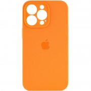 Чехол для Apple iPhone 14 Pro (6.1"") - Silicone Case Full Camera Protective (AA) Оранжевый / Kumquat