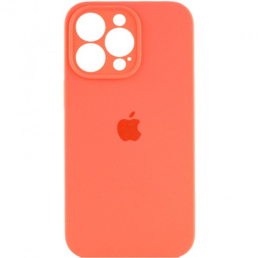 Чохол для Apple iPhone 14 Pro (6.1"") - Silicone Case Full Camera Protective (AA) Помаранчевий / Pink citrus