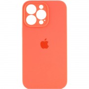 Чехол для Apple iPhone 14 Pro Max (6.7"") - Silicone Case Full Camera Protective (AA) Оранжевый / Pink citrus