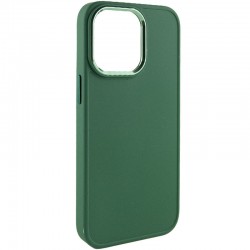 TPU чехол для Apple iPhone 14 Pro Max (6.7"") - Bonbon Metal Style Зеленый / Army green