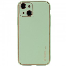 Шкіряний чохол для Apple iPhone 14 (6.1"") - Xshield Зелений / Pistachio