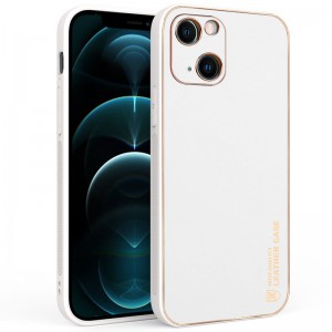 Кожаный чехол для Apple iPhone 14 Plus (6.7"") - Xshield Белый / White