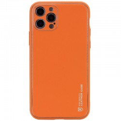 Кожаный чехол для Apple iPhone 14 Pro (6.1"") - Xshield Оранжевый / Apricot