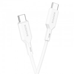 USB кабель зарядки Borofone BX70 Type-C to Type-C 60W (1m) Белый
