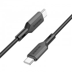USB кабель для телефону Borofone BX70 Type-C to Type-C 60W (1m) Чорний