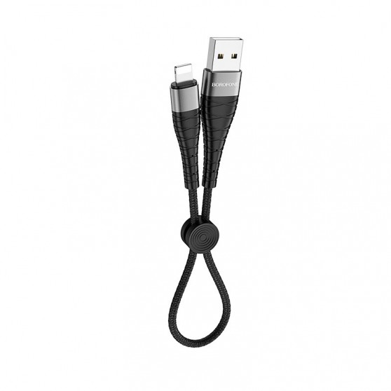 Кабель зарядки и синхронизации Borofone BX32 Munificent USB to Lightning (0.25m) Черный