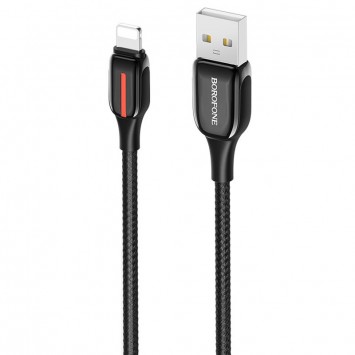 Кабель зарядки и синхронизации Borofone BU14 Heroic USB to Lightning (1.2m) Черный