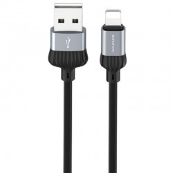 Кабель зарядки и синхронизации Borofone BX28 Dignity USB to Lightning (1m) Metal gray