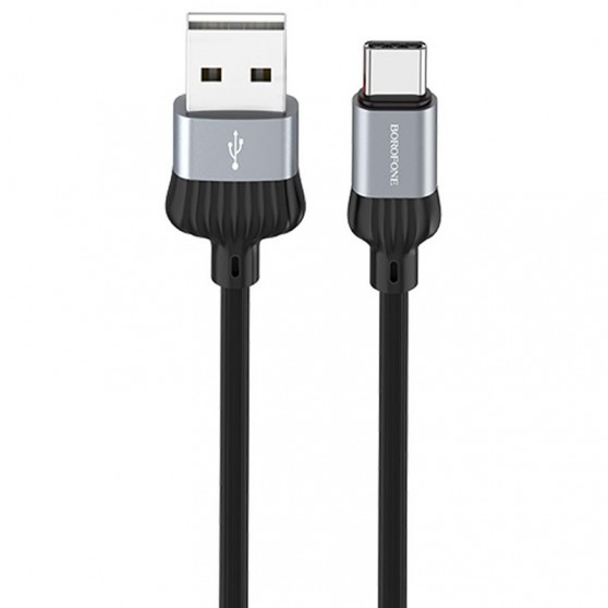 USB зарядний кабель Borofone BX28 Dignity USB to Type-C (1m) Metal gray