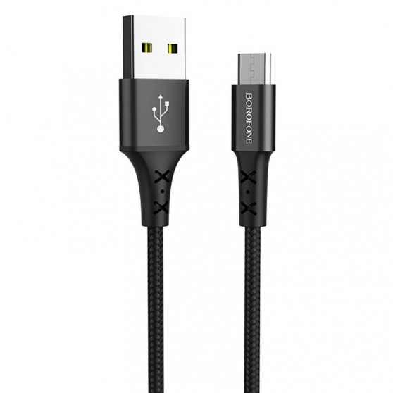 Дата кабель Borofone BX20 Enjoy USB to MicroUSB (1m) Чорний