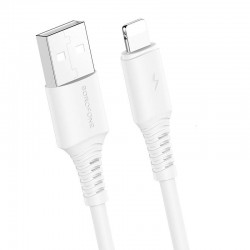 Кабель зарядки и синхронизации Borofone BX47 Coolway USB to Lightning (1m) Белый