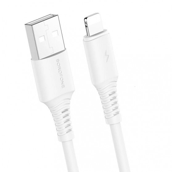 Кабель заряджання та синхронізації Borofone BX47 Coolway USB to Lightning (1m) Білий