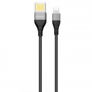 Кабель заряджання та синхронізації Borofone BU11 Tasteful USB to Lightning (1.2m) Чорний