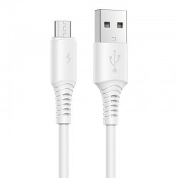 Дата кабель Borofone BX47 Coolway USB to MicroUSB (1m) Білий