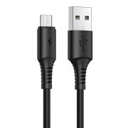 Дата кабель Borofone BX47 Coolway USB to MicroUSB (1m) Чорний