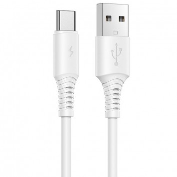 USB зарядний кабель Borofone BX47 Coolway USB to Type-C (1m) Білий