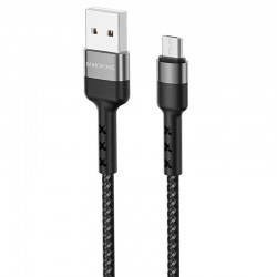Дата кабель Borofone BX34 Advantage USB to MicroUSB (1m) Чорний
