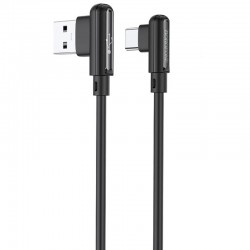 USB зарядний кабель Borofone BX58 Lucky USB to Type-C (1m) Чорний