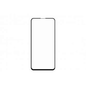 Закаленное защитное стекло на Samsung Galaxy A71 (A715) Черная рамка