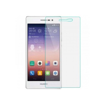 Закаленное защитное стекло на Huawei P7 / Без рамки / Прозрачное