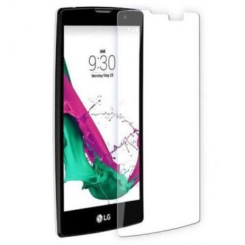 Закаленное защитное стекло на LG G4 mini / Без рамки / Прозрачное