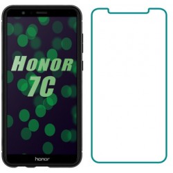 Закаленное защитное стекло на Honor 7C / Без рамки / Прозрачное