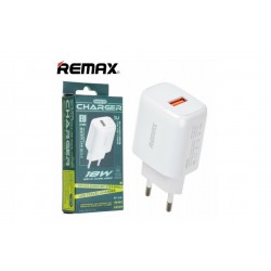 Зарядний блок живлення Remax RP-U38 / Швидка зарядка Quick Charge 3.0 18 Ват / Білий