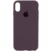 Чохол Silicone Case Full Protective (AA) для Apple iPhone X (5.8") / XS (5.8"), Фіолетовий / Elderberry
