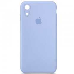 Чохол Silicone Case Square Full Camera Protective (AA) для Apple iPhone XR (6.1"), Синій / Lilac Blue