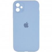 Чохол Silicone Case Square Full Camera Protective (AA) для Apple iPhone 11 (6.1"), Синій / Lilac Blue