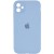 Чохол Silicone Case Square Full Camera Protective (AA) для Apple iPhone 11 (6.1"), Синій / Lilac Blue
