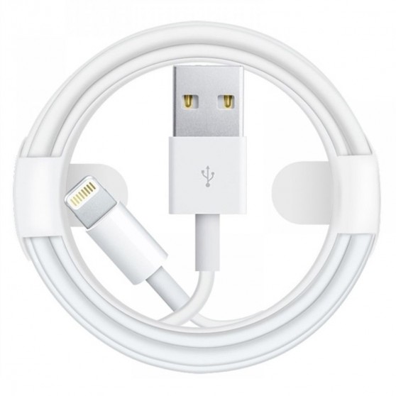 Дата кабель Foxconn для Apple iPhone USB to Lightning (AAA grade) (2m) (box, no logo), Білий