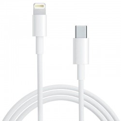 Дата кабель Foxconn для Apple iPhone Type-C для Lightning (AAA grade) (2m) (box, no logo), Білий