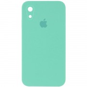 Чохол Silicone Case Square Full Camera Protective (AA) для iPhone XR (6.1"), Бірюзовий / Turquoise