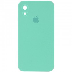 Чехол Silicone Case Square Full Camera Protective (AA) для Apple iPhone XR (6.1"), Бирюзовый / Turquoise
