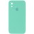 Чохол Silicone Case Square Full Camera Protective (AA) для iPhone XR (6.1"), Бірюзовий / Turquoise