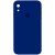 Чохол Silicone Case Square Full Camera Protective (AA) для Apple iPhone XR (6.1"), Синій / Deep navy