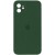 Чохол Silicone Case Square Full Camera Protective (AA) для Apple iPhone 11 (6.1"), Зелений / Cyprus Green