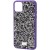 TPU чехол Bling World Rock Diamond для Apple iPhone 14 (6.1"), Фиолетовый