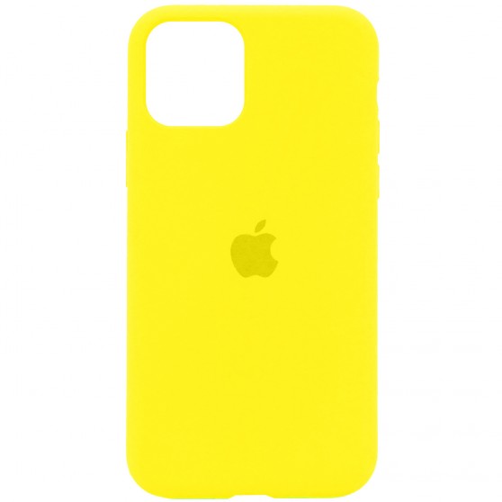 Чохол Silicone Case Full Protective (AA) для Apple iPhone 11 Pro Max (6.5"), Жовтий / Neon Yellow